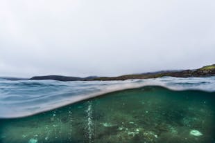 Snorkeling in Lake Kleifarvatn is a magical experience.
