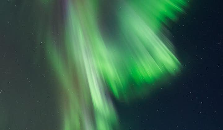 The Northern Lights descend over Iceland.