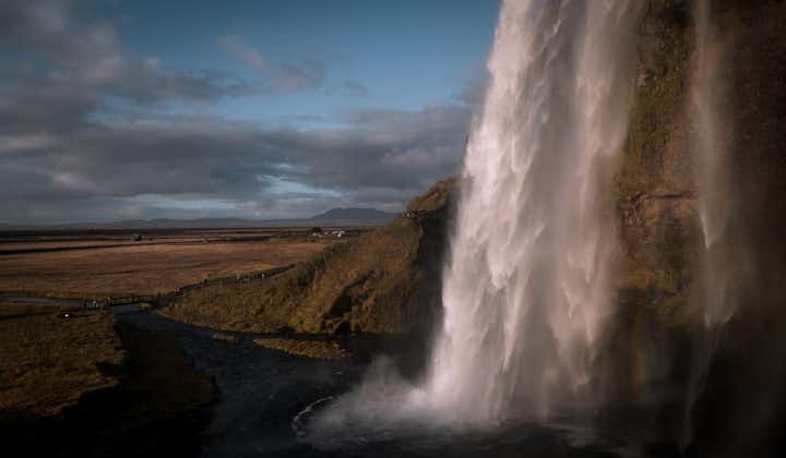 See the beautiful cascading waters of Seljalandsfoss in the land of fire and ice.