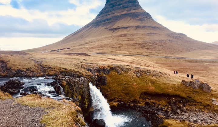 Mount Kirkjufell is one of the highlights of the Snaefellsnes Peninsula tour.