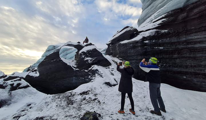 Magical 3 Hour Private Ice Caving Tour over Katla Volcano
