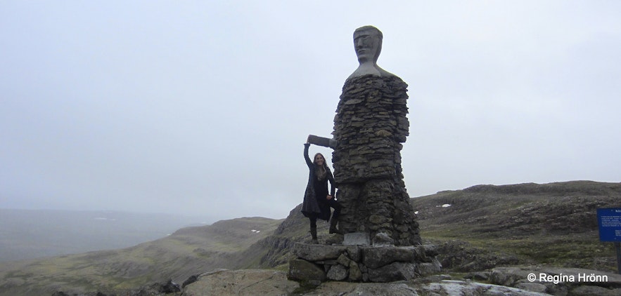 The 2 Stone-men in the Westfjords of Iceland - Kleifabúi on Kleifaheiði and the Stone-man by Penna