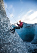 Scaling the unique glacial terrain of Iceland with proper ice climbing equipment.