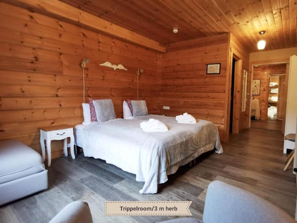 Stundarfridur Hotel has a log cabin feel.