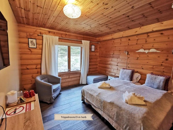 Stundarfridur Hotel is comfortable and welcoming with wooden furnishings.
