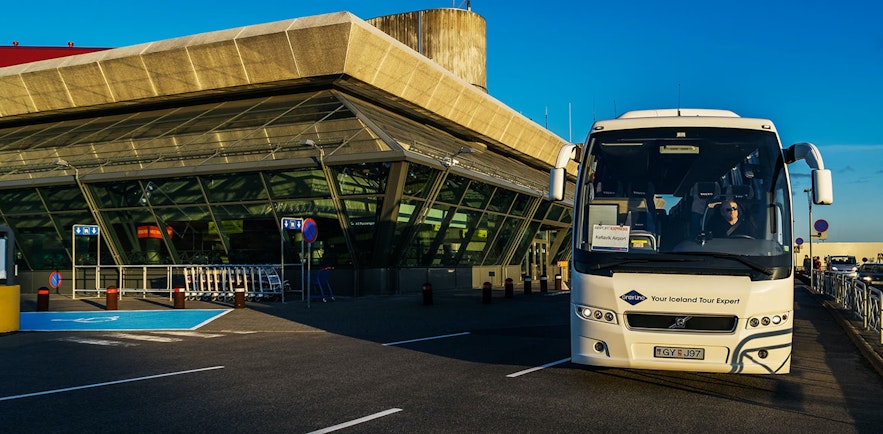 Multiple companies offer bus transfers from Keflavik Airport.