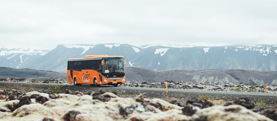 Airport Direct bus transfers take you from Keflavik to the Blue Lagoon or Reykjavik, or vice versa. 