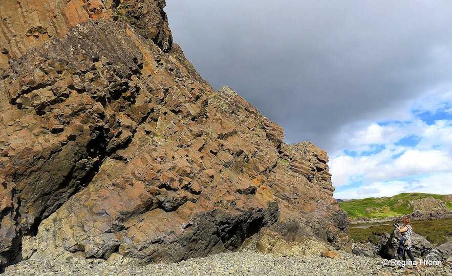 Bjartmarssteinn Rock in the Westfjords Region of Iceland - the Market Town of the Elves