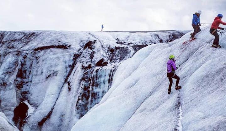 Glacier hiking is a fun Icelandic activity.
