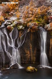Hraunfossar is a beautiful waterfall.