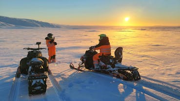 Driving a snowmobile atop Langjokull is an activity you don't wanna miss.