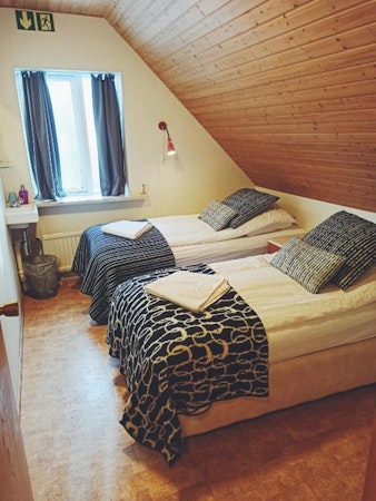 Hotel Hjardarbol offers comfortable rooms for a small group of two.