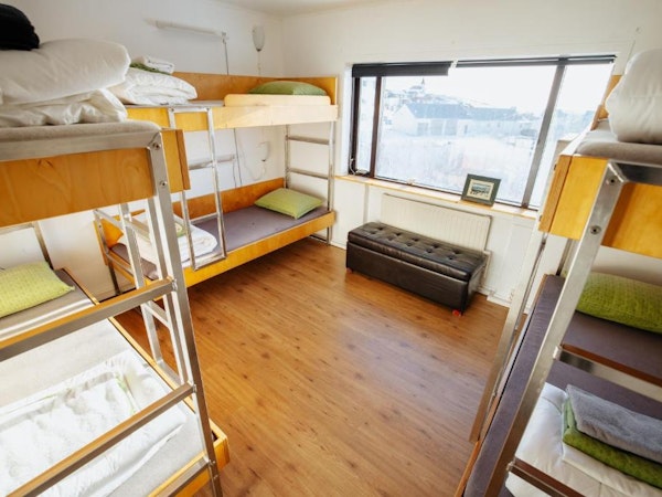 VIK Hi Hostel's dormitory room have bunk beds, perfect for overnight stays.