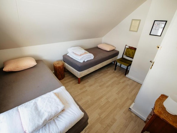 Enjoy a cozy room for two at Vik HI Hostel.