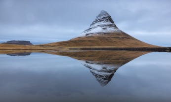 Kirkjufell is the most famous mountain in Iceland located in the Snaefellsnes Peninsula.