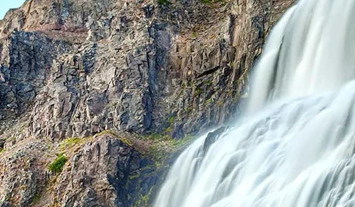 The Dynjandi waterfall is a majestic waterfall in the Westfjords.