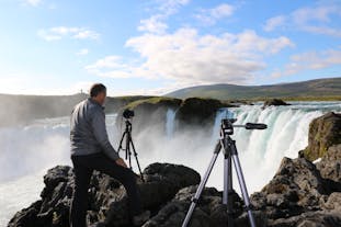 Tourists and photographers are welcome to explore the hidden waterfalls of North Iceland.