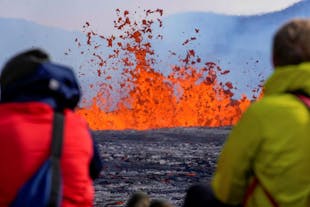 The breathtaking fissure eruption in Iceland's Meradalir valley.