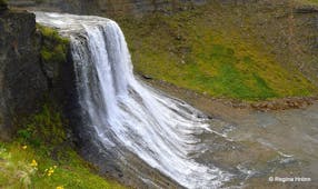 The awe-inspiring Hvitserkur waterfall in West Iceland.