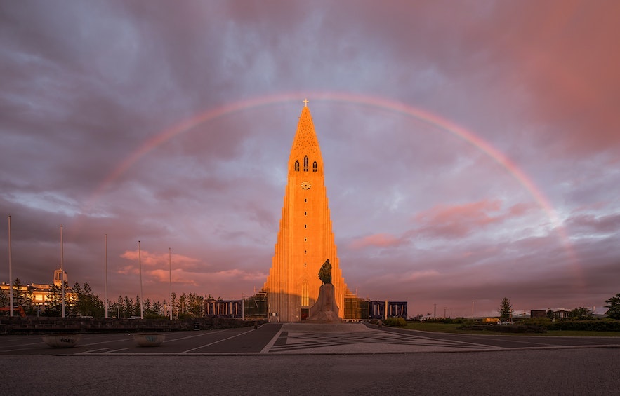 The iconic Hallgrimskirkja church of Iceland.