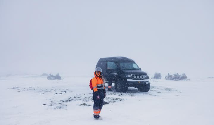 冰岛南岸埃亚菲亚德拉冰盖雪地摩托旅行团