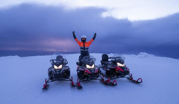 Snowmobiling Tour on Eyjafjallajokull glacier,  Thrilling 3 Hour snowmobiling