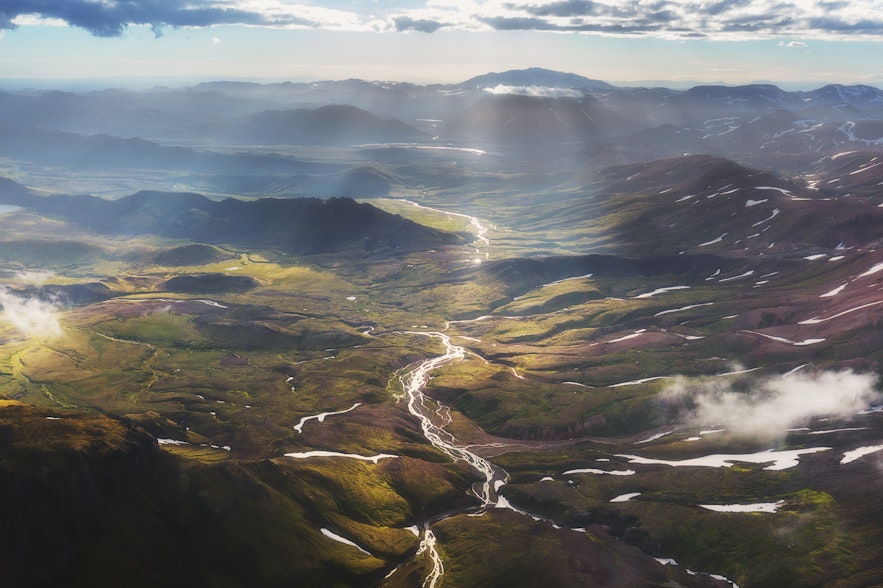 Näe Thorsmorkin laakso Islannin ylängöllä, jos patikoit Laugavegurin ja Landmannalaugarin vaellusreiteillä.