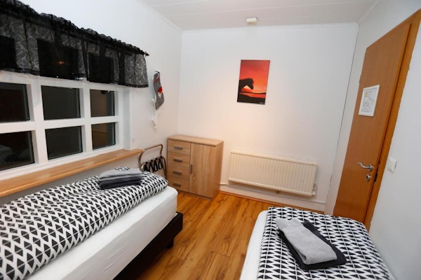 Hellnafell Guesthouse has a cozy two single bed rooms, for travelling pairs.