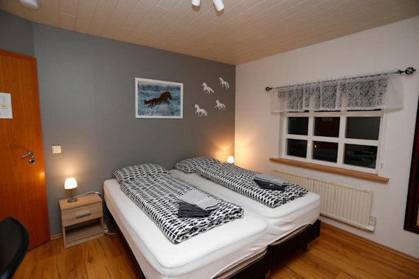 Hellnafell Guesthouse's single large double bed room is perfect for couples.
