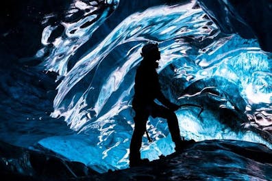 Ice caving is the highlight of your winter tour in the South Coast.