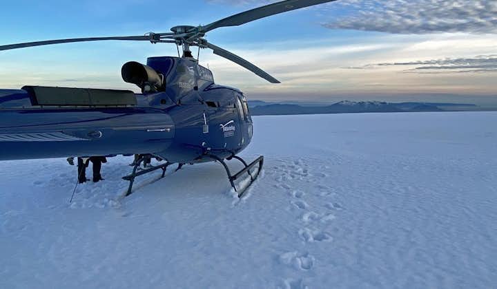 You will experience a glacier landing during your two-hour helicopter flight from Reykjavik.