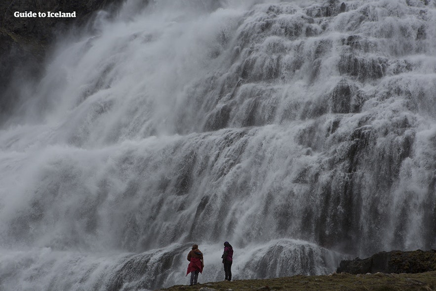 The impressive Dynjandi waterfall in the Westfjords.