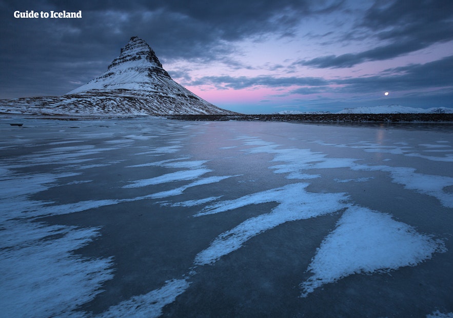 Kirkjufell mountain on the Snaefellsnes peninsula near Reykjavik is a much-loved photography location