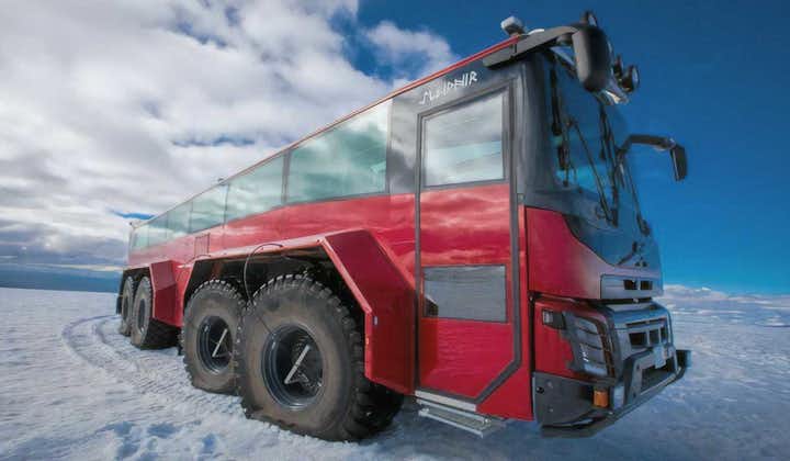 The Sleipnir Monster Truck will drive you through the glaciers of Langjokull.