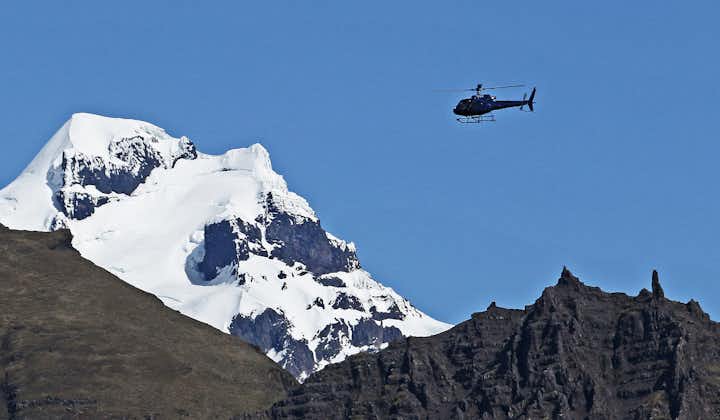 A helicopter tour over Vatnajokull glacier is one of the most thrilling activities you can do in Iceland.