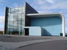 Viking World, a museum on the Reykjanes peninsula, is housed in a beautiful building designed by Gudundur Jonsson.