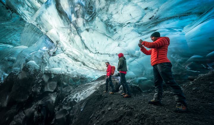 Aurora ice cave is one of the top winter attractions in Iceland.
