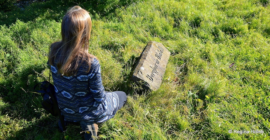Haukadalskirkja grave stone of Bergþór