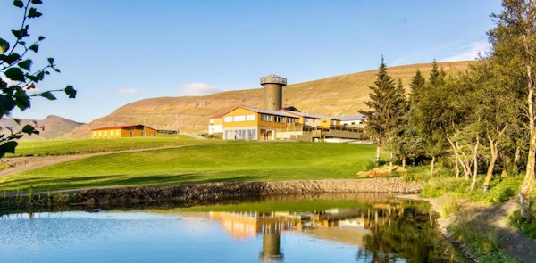 Hotel Natur is located near the Eyjafjordur fjord, which adds to the beautiful view around it.
