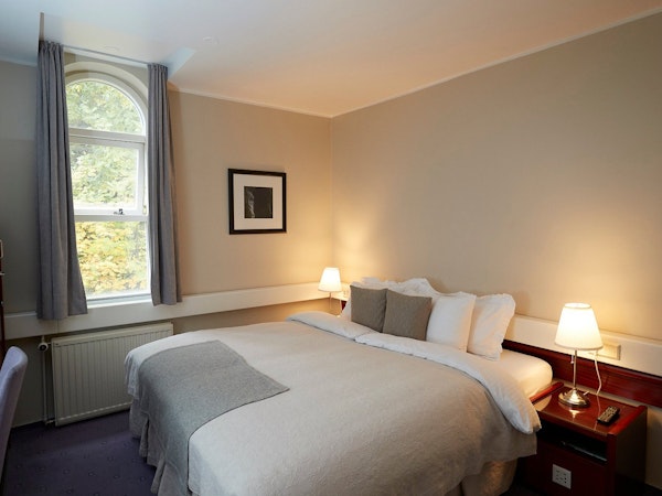Hotel Akureyri Skjaldborg's double room is perfect for pairs on a north Iceland trip.