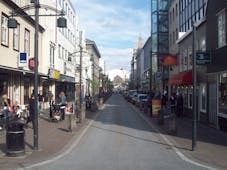 Austurstraeti is one of the most scenic streets in downtown Reykjavik.