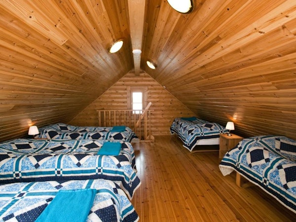 Brimnes Cabins' family cottage can accommodate up to seven people.