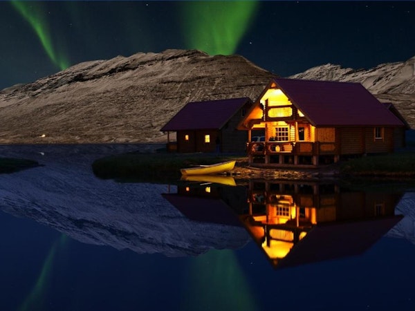 Brimnes Cabins' guests are surrounded by the beautiful nature of Iceland.