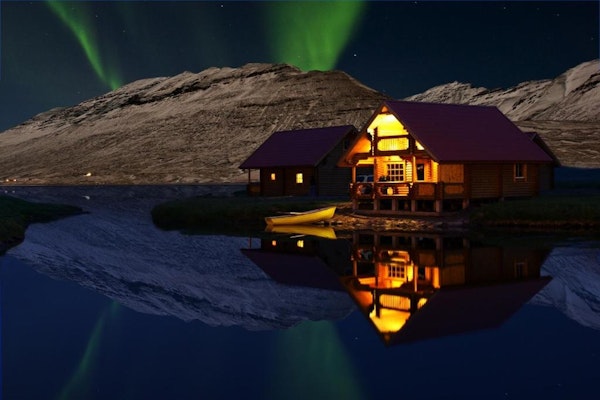 Brimnes Cabins' guests are surrounded by the beautiful nature of Iceland.