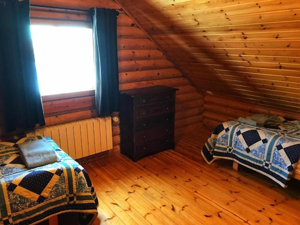 Brimnes Cabins' bedrooms are well-lit.