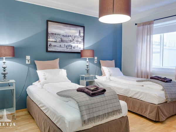 The Freyja Guesthouse has comfortable twin rooms.