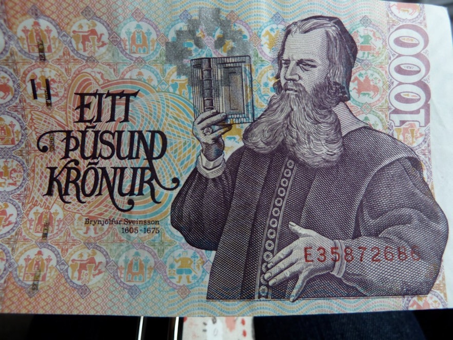 Brynjolfur Sveinsson gracing Iceland's currency.