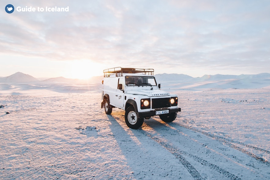 A superjeep during an Icelandic tour.