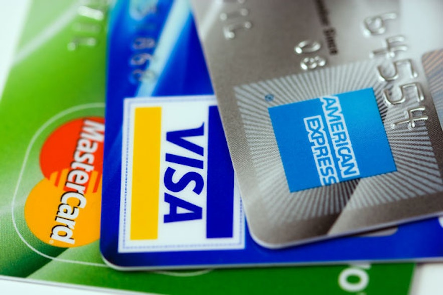 Iceland's establishments accept major credit cards such as VISA and Mastercard.