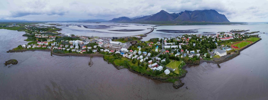 Borgarnes offers stunning views of mountains and coastlines for travelers in West Iceland.